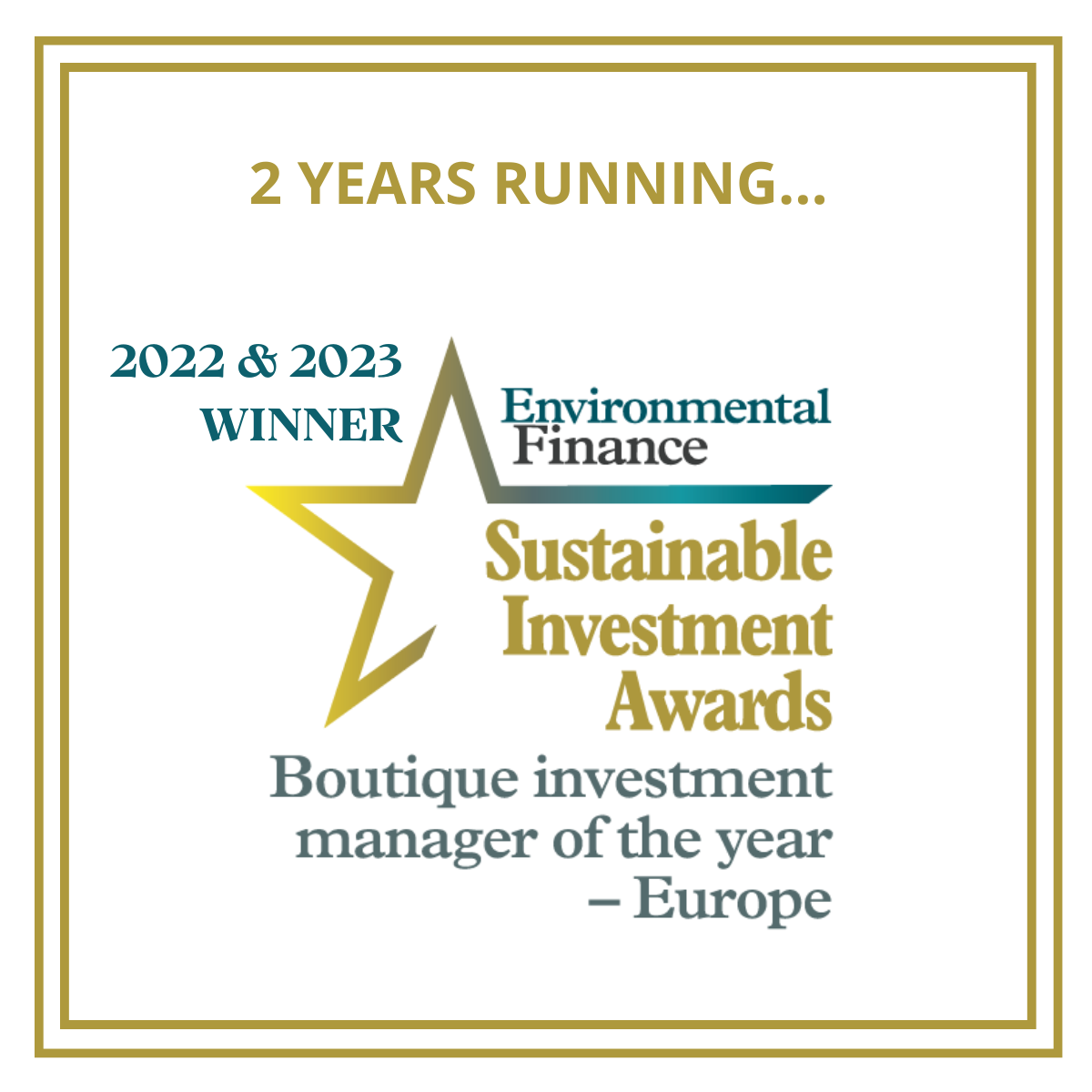 2023 Boutique investment manager of the year, Europe: Osmosis Investment Management